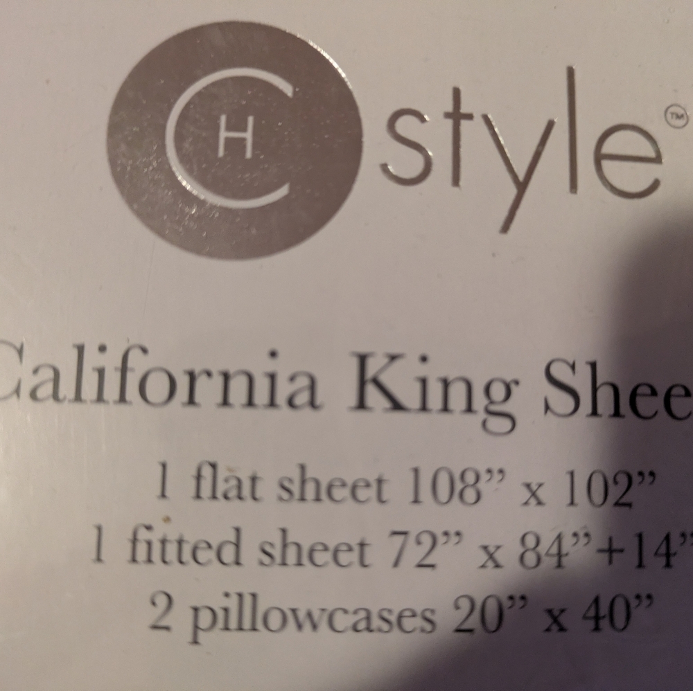 CK H Style California King Sheet Set - Floral Paisley Beige & Olive - Picture 2 of 3